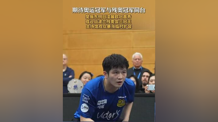 日本队险胜波兰队，樊振东统治全场